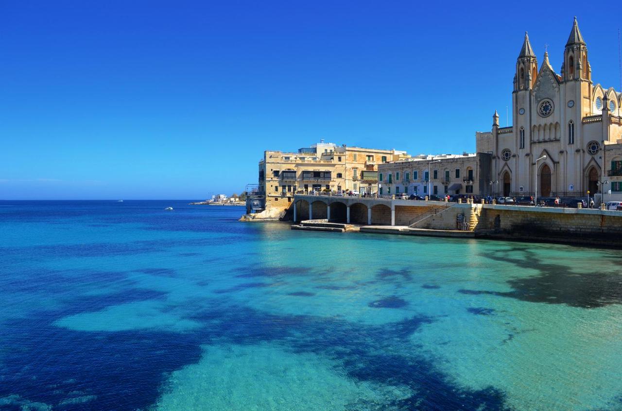 Ferienwohnung Modern Luxury Penthouse In Perfect Sliema Location Exterior foto