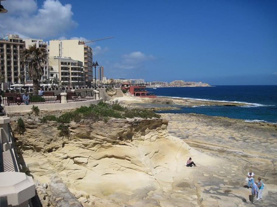 Ferienwohnung Modern Luxury Penthouse In Perfect Sliema Location Exterior foto